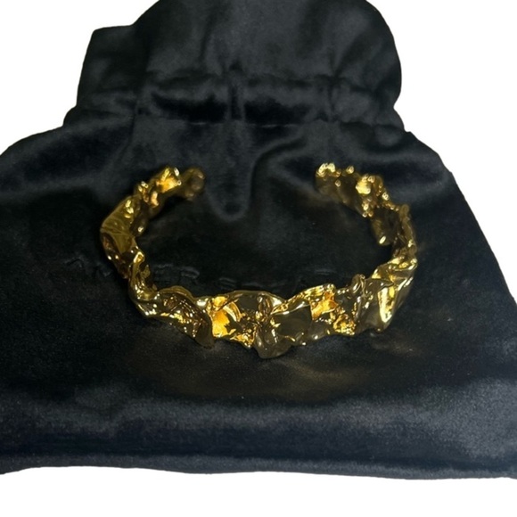 NWT Amber Sceats Emery 24k gold plated cuff bracelet - Picture 4 of 6
